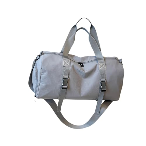 Trainingstasche Reisetasche Fitness Gym Sport Große Kapazität über Nacht mit Nass- und Trockentrennung für Ausflug Gym Reisen Große Kapazität Wochenenden mit Schuhfach für Damen, grau, Mass Beauty von Avejjbaey