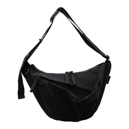 Umhängetasche mit großem Fassungsvermögen, für Damen, lässig, Knödel, koreanischer Stil, Kuriertasche, Pendeln, Damen, große Kapazität, Schulterknödel, koreanischer Stil, Crossbody, Schwarz , One Size Umhängetasche mit großem Fassungsvermögen, für Damen, lässig, Knödel, koreanischer Stil, Kuriertasche, Pendeln, Damen, große Kapazität, Schulterknödel, koreanischer Stil, Crossbody, Schwarz , One Size von Avejjbaey