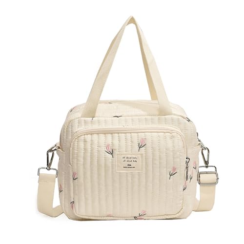 Wickeltasche für Kleinkinder, große Kapazität, Aufbewahrungstasche, Schultertasche mit eleganter Stickerei für Ausflüge und Aufbewahrung von Baby-Essentials Wickeltasche für Kleinkinder, große Kapazität, Aufbewahrungstasche, Schultertasche mit eleganter Stickerei für Ausflüge und Aufbewahrung von Baby-Essentials von Avejjbaey