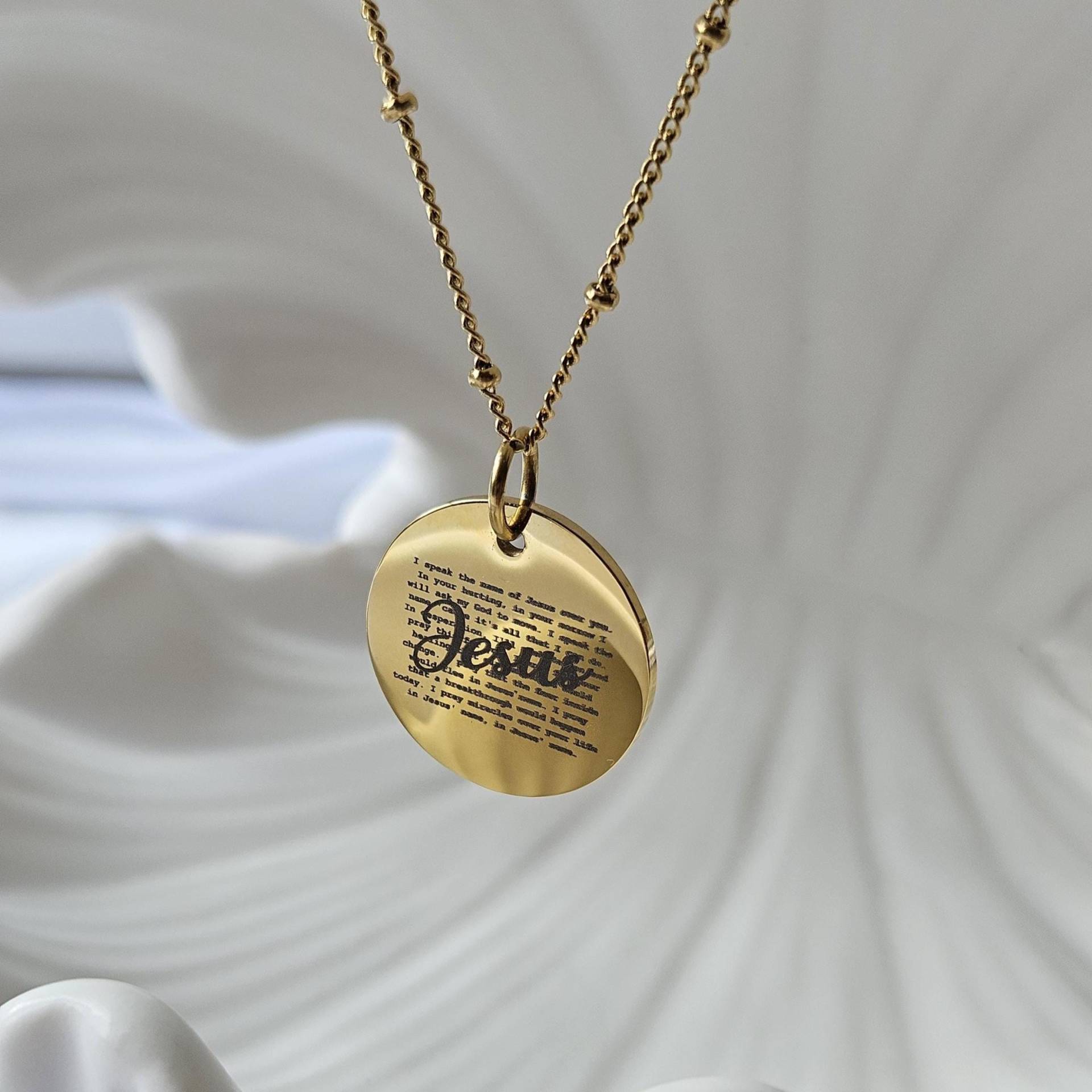 Elegante "14K Gold Jesus Kreuz Kette Religionsschmuck Christlicher Anhänger Glaubens Halskette Geschenk Für Sie & Ihn" Elegante "14K Gold Jesus Kreuz Kette Religionsschmuck Christlicher Anhänger Glaubens Halskette Geschenk Für Sie & Ihn" von AvellineJewelry