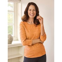 Rundhals-Shirt Strukturmuster von Avena