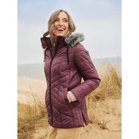 Steppjacke mit Webpelz-Kapuze von Avena