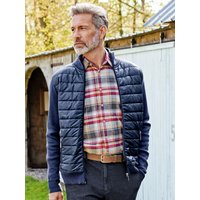 Baumwoll-Strickjacke Steppeinsatz von Avena