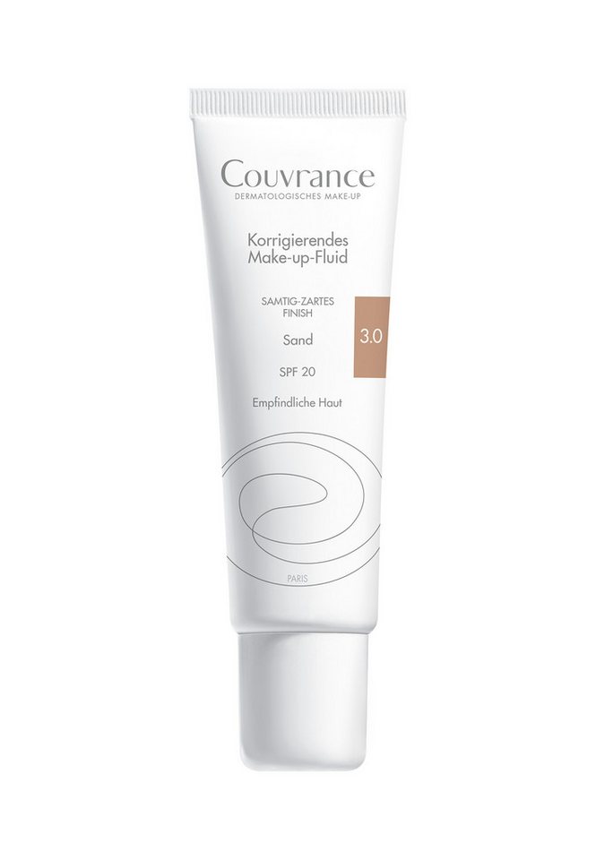 Avene Make-up Couvrance Korrigierendes Make-up Fluid Sand 3.0, Kaschieren von leichten bis mittleren Hautunreinheiten von Avene