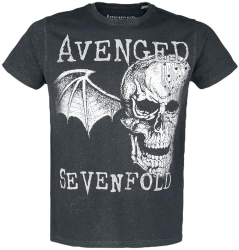 Avenged Sevenfold Deathbat Männer T-Shirt schwarz XL 100% Baumwolle Band-Merch, Bands von Avenged Sevenfold
