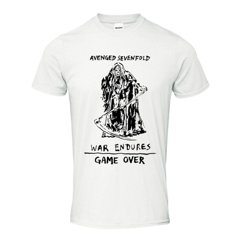 Avenged Sevenfold Game Over T-Shirt weiß in 3XL von Avenged Sevenfold