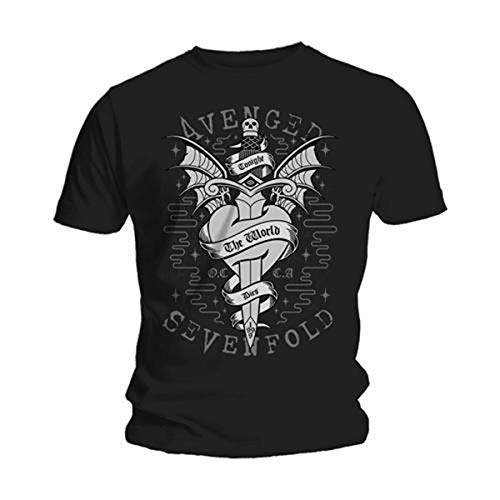 Avenged Sevenfold Herren Cloak and Dagger T-Shirt, Schwarz, XXL von Avenged Sevenfold