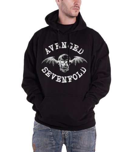 Avenged Sevenfold Herren Kapuzenpullover, Gr. XL, Schwarz von Avenged Sevenfold