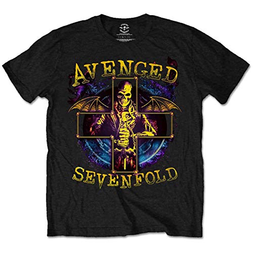 Avenged Sevenfold Herren Stellar T-Shirt, Schwarz, M von Avenged Sevenfold