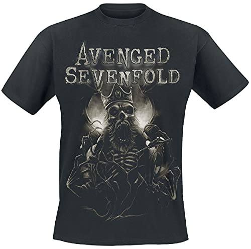 Avenged Sevenfold King Männer T-Shirt schwarz S 100% Baumwolle Band-Merch, Bands von Avenged Sevenfold