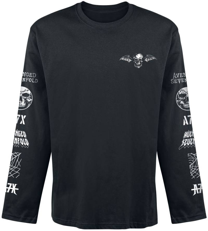 Avenged Sevenfold Langarmshirt - Logo - S bis XXL - für Männer - Größe XXL - schwarz  - Lizenziertes Merchandise! von Avenged Sevenfold