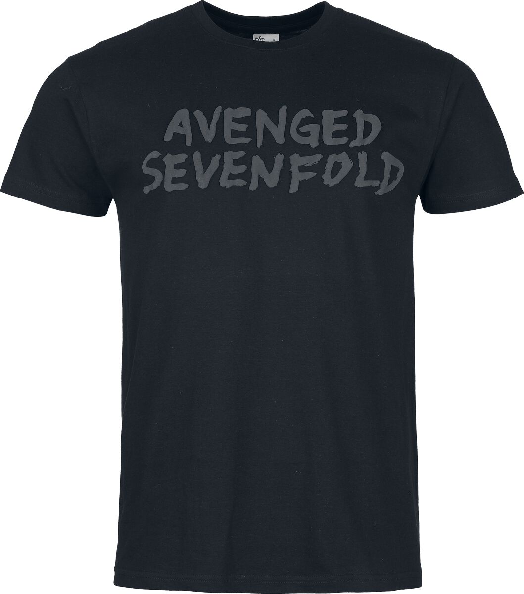 Avenged Sevenfold Logo 3D Druck T-Shirt schwarz in M von Avenged Sevenfold