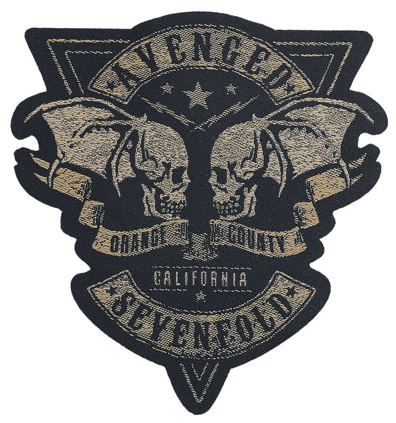 Avenged Sevenfold Orange County Cut-Out Patch schwarz beige von Avenged Sevenfold