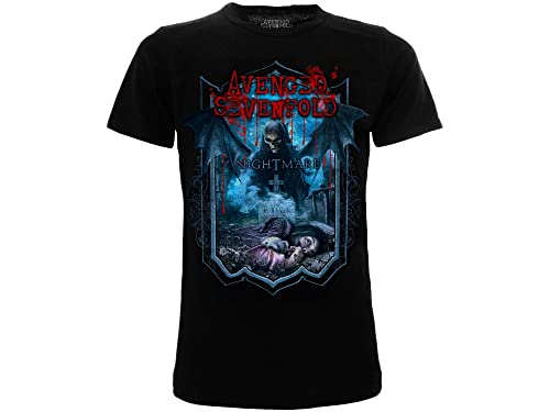 Avenged Sevenfold T-Shirt, Original, Gruppe Heavy Metal für Erwachsene und Jugendliche, Schwarz Small von Avenged Sevenfold