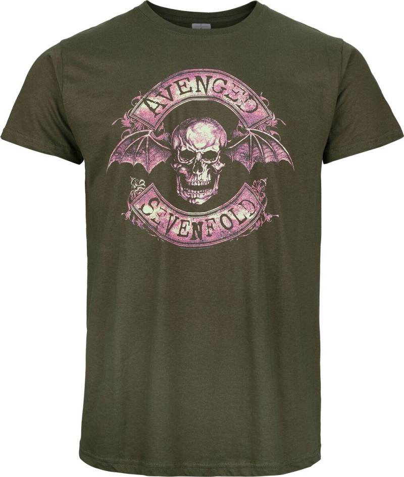 Avenged Sevenfold T-Shirt - Coloured Logo - M bis XXL - für Männer - Größe XXL - grün  - Lizenziertes Merchandise! von Avenged Sevenfold