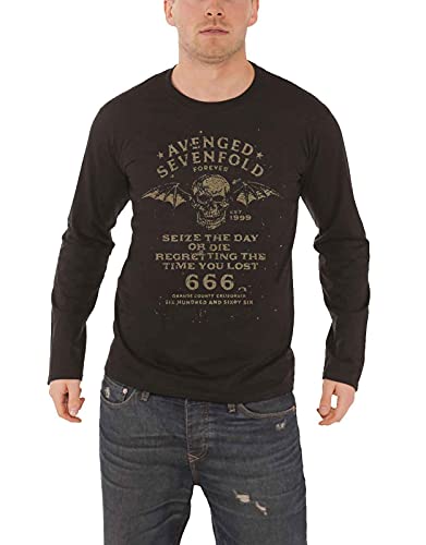 Avenged Sevenfold T Shirt Seize The Day Nue offiziell Herren Schwarz Long Sleeve L von Avenged Sevenfold