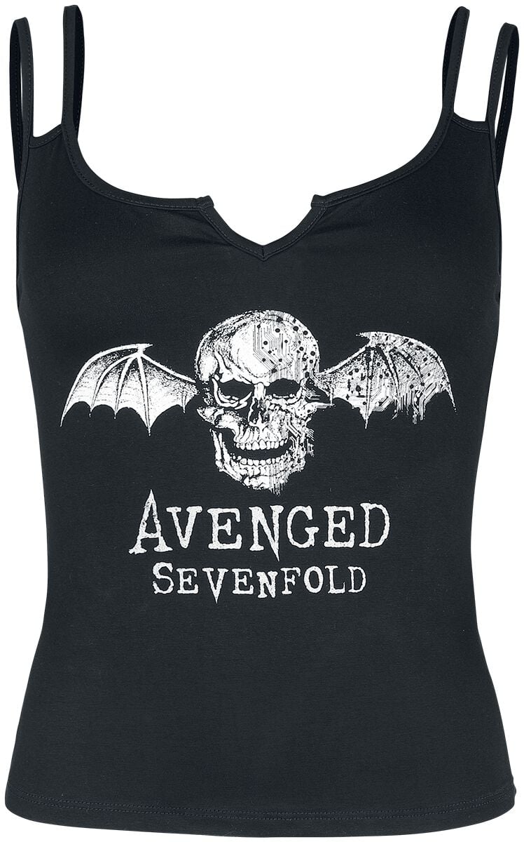 Avenged Sevenfold Top - Deathbat - S bis XXL - für Damen - Größe XL - schwarz  - Lizenziertes Merchandise! von Avenged Sevenfold
