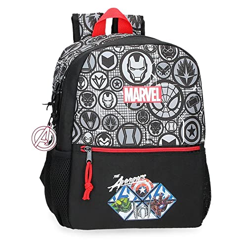 Marvel Avengers The Avengers Heroes Schwarz Wanderrucksack 25x32x12 cm Polyester 9,6L von Roll Road