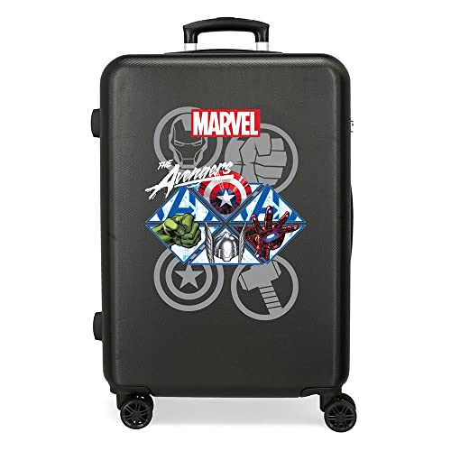 Avengers Heroes Luggage- Kindergepäck, Jungen, Schwarz, mittelgroßer Koffer von AVENGERS