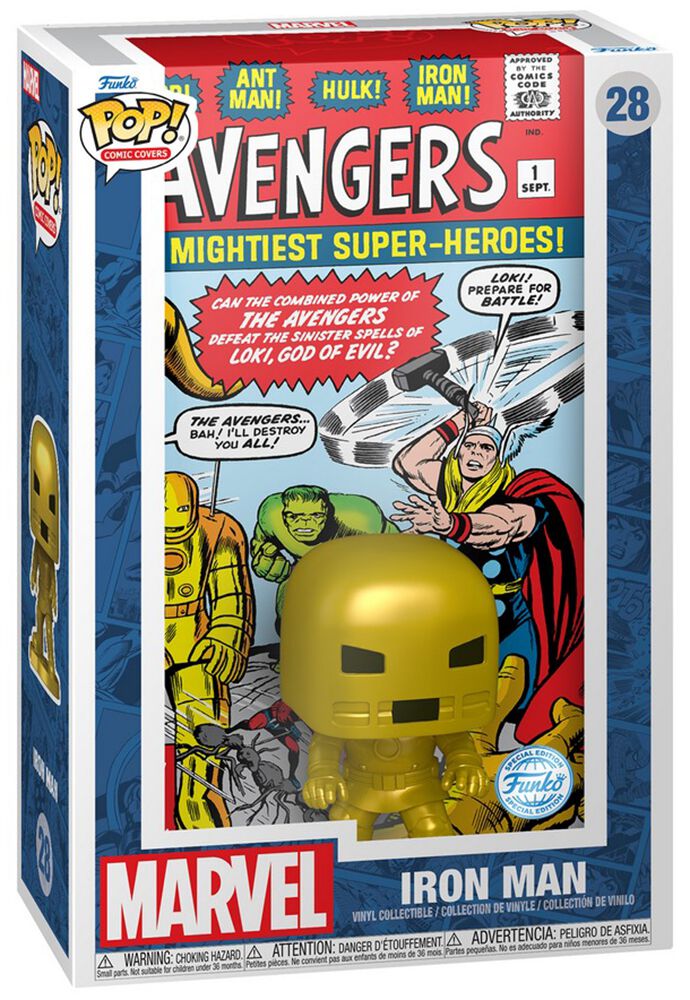 Avengers Iron Man (Comic Cover) Vinyl Figur 28 Funko Pop! multicolor von Avengers
