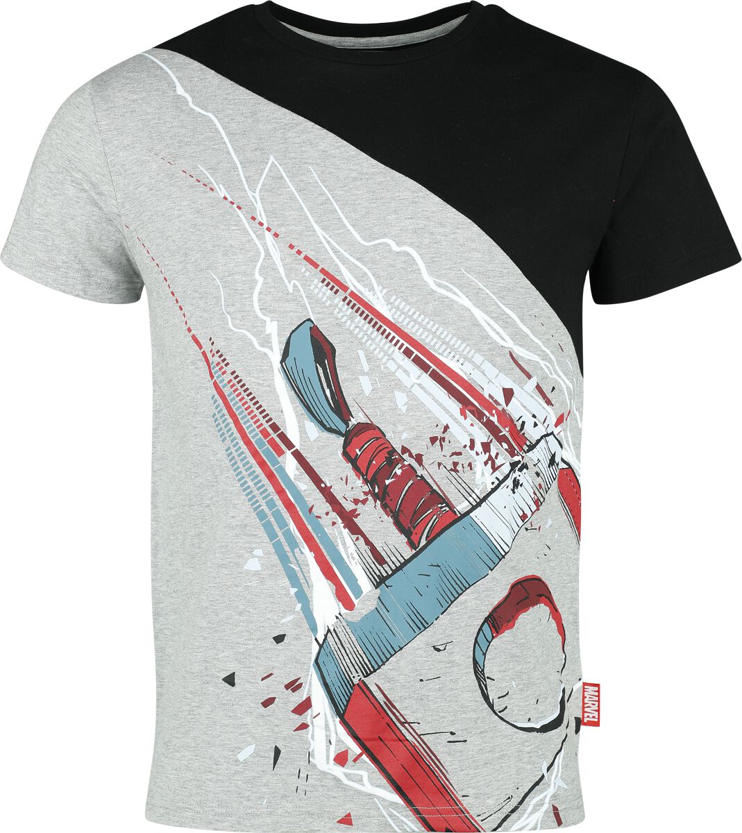 Avengers - Marvel T-Shirt - Thor - S bis XXL - für Männer - Größe L - schwarz/grau meliert  - EMP exklusives Merchandise! von Avengers