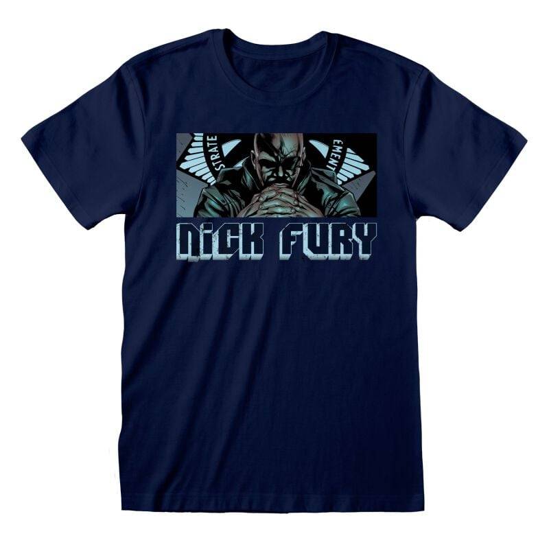 Avengers Nick Fury - Leader T-Shirt navy in M von Avengers