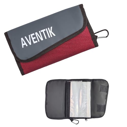 Aventik Angelvorfach-Geldbörse, Ködertasche (Dunkelrot) von Aventik
