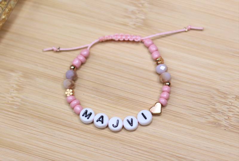 Kinder Knoten Armband - Namensarmband Größen Verstellbar von AvenueSchmuck