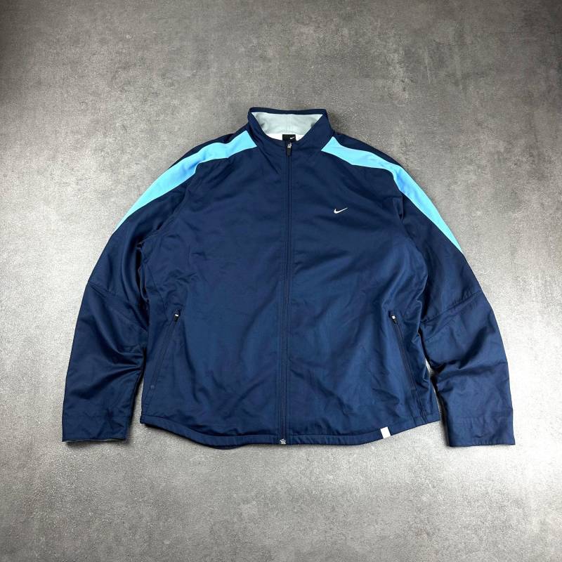 Vintage Nike Trainingsjacke Xl | 90Er Retro Track Jacket Blau Swoosh Logo Unisex Streetwear von AvenuesCollectiv
