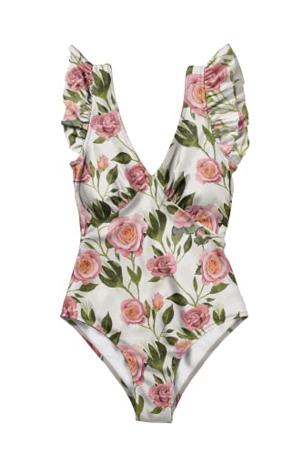 Averie Damen Gwyneth One Piece Swimsuit, Weiß, M EU von Averie