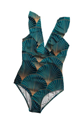 Averie Damen Lucia One Piece Swimsuit, Blau, M EU von Averie