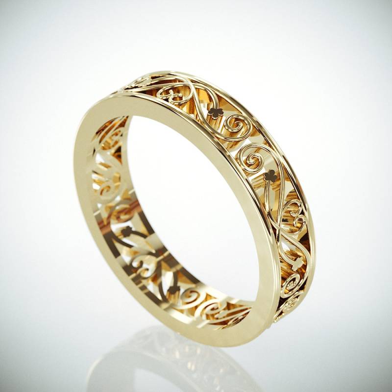 14K Gold Filigrane Ehering | Damenring in Filigranem Stil Goldfiligrane Frauen 14K Gold Filigrane Ehering | Damenring in Filigranem Stil Goldfiligrane Frauen von AverieJewelry