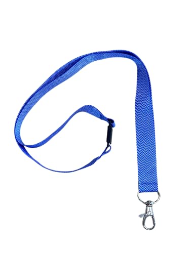 AVERY - 1 Umhängeband mit vorgedrucktem Weiß/Blau mit Karabinerhaken, 2 cm breit AVERY - 1 Umhängeband mit vorgedrucktem Weiß/Blau mit Karabinerhaken, 2 cm breit von Avery
