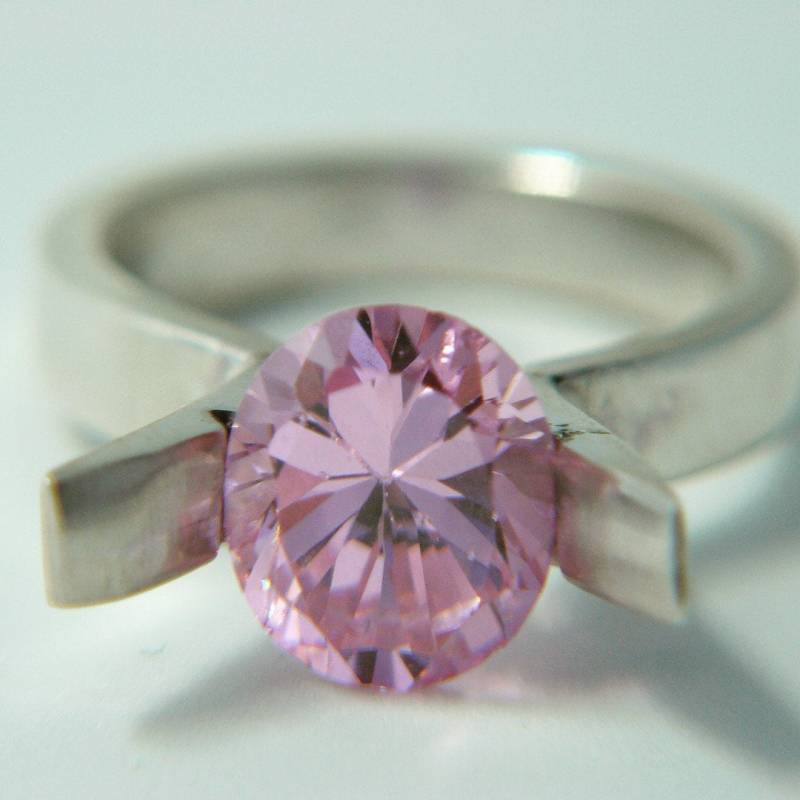 sterling Silber Und Rosenquarz Ring sterling Silber Und Rosenquarz Ring von AvesShop