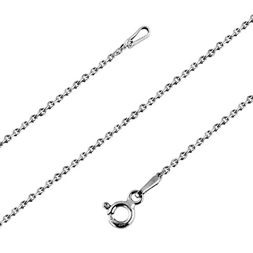 Avesano Ankerkette 925 Silber Damen (Breite 1 mm) Halskette Silberkette ohne Anhänger (Länge 42 cm) 101031-042 von Avesano