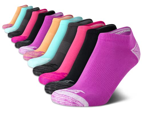 Avia Damen Comfort Stretch Athletic No Show Socken (12er-Pack), Hell sortiert, 4-9 von Avia