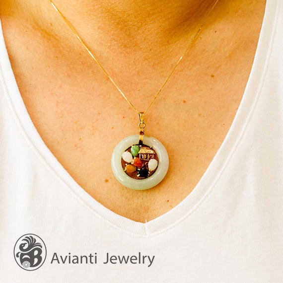 Donut Anhänger 14Kt Gold Drachen Anhänger Donut Anhänger 14Kt Gold Drachen Anhänger von AviantiJewelry