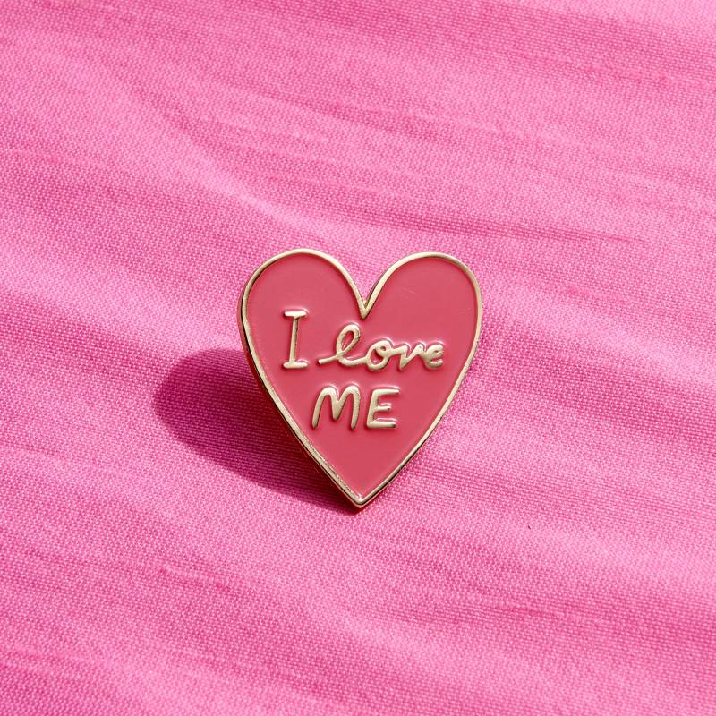 Ich Liebe Mich Selbstliebe Pin, Herz Ich Selbst, Rosa Emaille Selbstfürsorge Lustige Anstecknadeln von AviatePress
