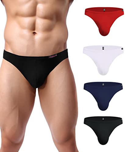 Avidlove Unterhosen Herren Underwear Men Unterwäsche Baumwolle Slip Sport String Rot Weiß Blau Schwarz XL von Avidlove