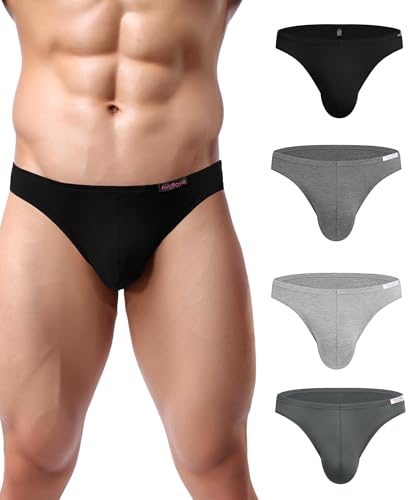 Avidlove Unterwäsche Herren Unterhosen Männer Slip Baumwolle String Sport Tanga 1 x Schwarz/ 3 x Grau L Avidlove Unterwäsche Herren Unterhosen Männer Slip Baumwolle String Sport Tanga 1 x Schwarz/ 3 x Grau L von Avidlove