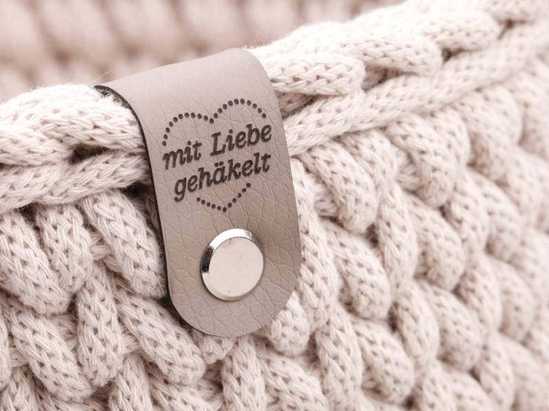 Lederlabel Für Körbe, Kunstleder Labels Mit Chicago Screws, Label Schraubniete, Knicklabel Langen Schrauben, Zum Anschrauben von AvieArt