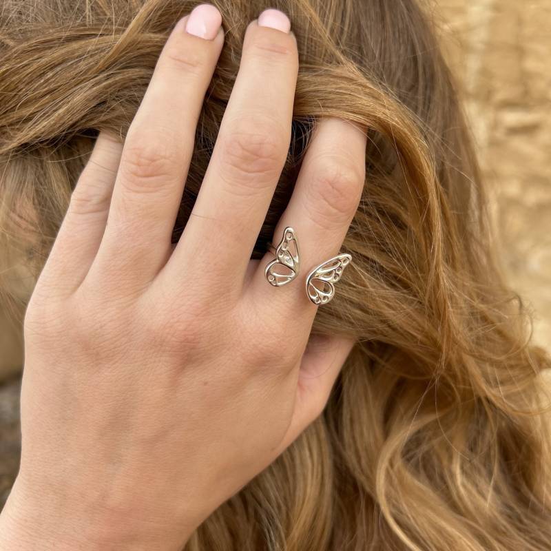 Schmetterling Ring, 925 Sterling Silber von AvigailHermes