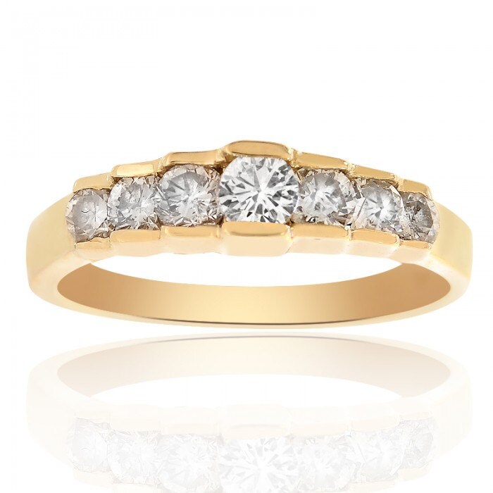 0.55 Karat Diamant Ehering 14K Gelbgold Ring von AvitalandCoJewelry