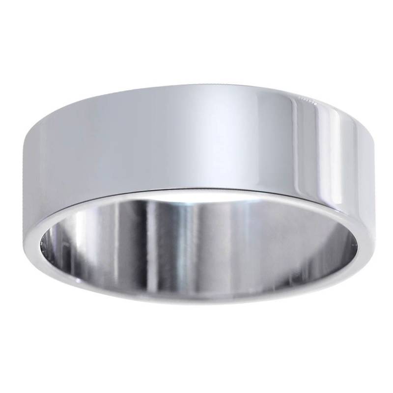 14K Weißgold 7mm Comfort Fit Ehering von AvitalandCoJewelry
