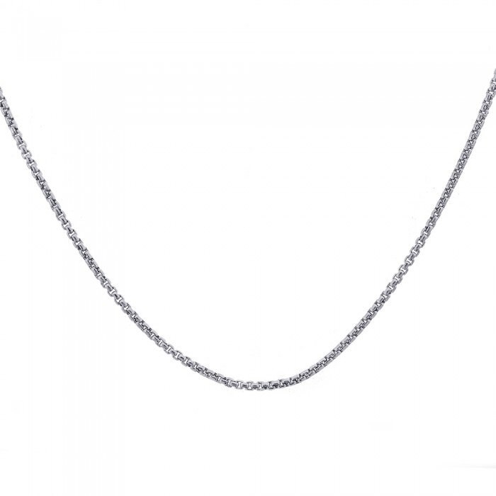 14K Weißgold Box Gliederkette Halskette 20" 4.1 Gramm 1mm von AvitalandCoJewelry