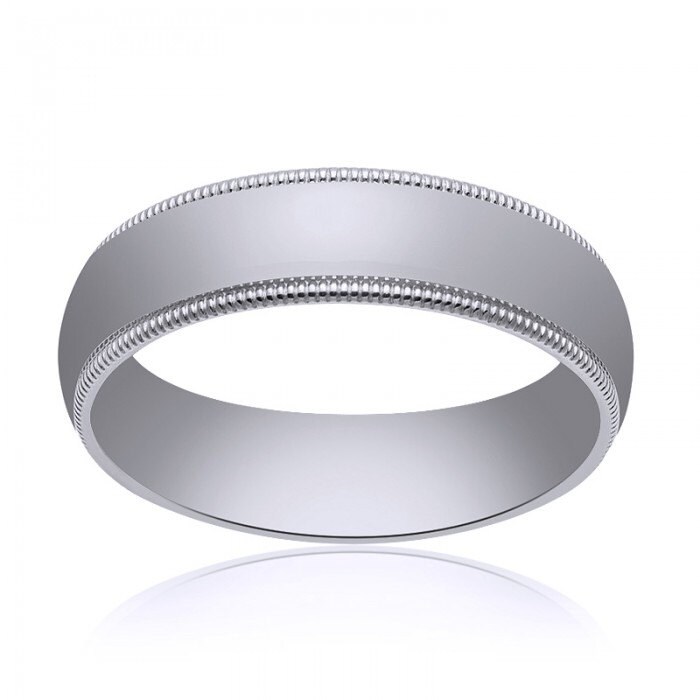 4.0mm 14K Weißgold Eheringe von AvitalandCoJewelry