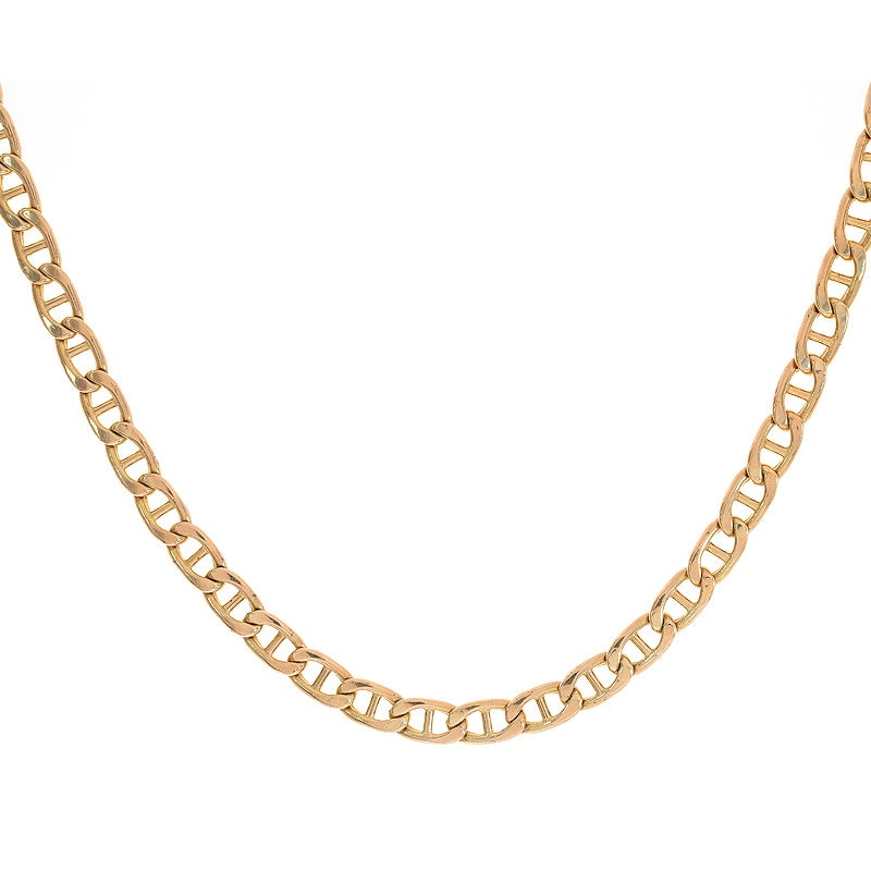 5.5 Mm Halbankerkette 10K Gelbgold Halskette von AvitalandCoJewelry