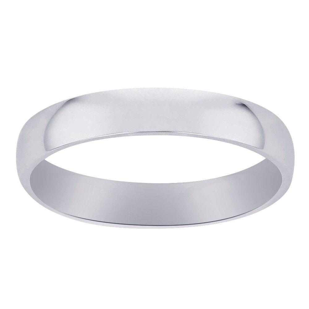 6, 0mm Comfort Fit Ehering 14K Weißgold von AvitalandCoJewelry