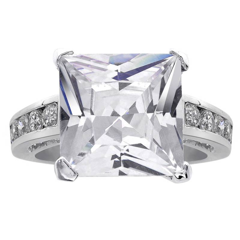6.00 Karat Princess Cut Cz Verlobungsring Sterling Silber von AvitalandCoJewelry