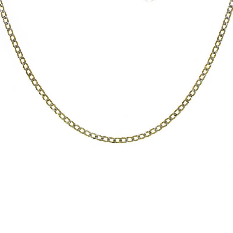 Panzerglieder Diamantschliff 18K Gelbgold Über Sterling Silber 16" Kette Made in Italy Panzerglieder Diamantschliff 18K Gelbgold Über Sterling Silber 16" Kette Made in Italy von AvitalandCoJewelry